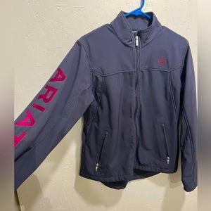 Grey and purple Ariat softshell jacket